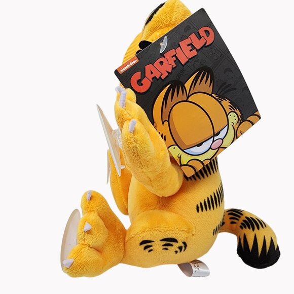 Garfield Plush Toy With Suction Cups 8" Officially Licensed Nickelodeon NEW - Picture 3 of 10